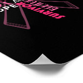 Faith Hope Love Breast Cancer Awareness Poster (Hoek)