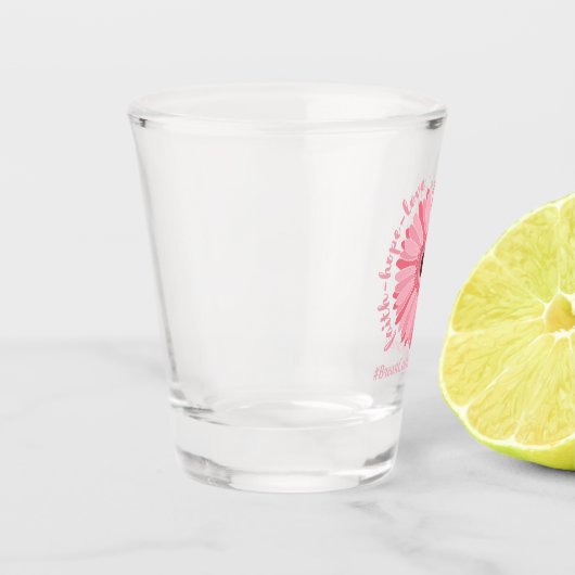 Faith, Hope, Love - Breast Cancer Awareness Shot Glas (Links)