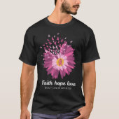 Faith Hope Love Breast Cancer Awareness T-shirt (Voorkant)