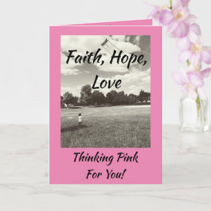 Faith Hope Love Breast Cancer Enmoezer Card Kaart