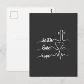 Faith Hope Love Briefkaart (Voorkant / Achterkant)