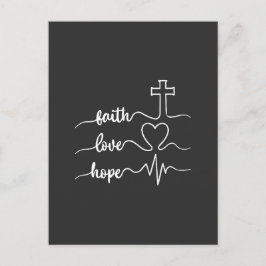 Faith Hope Love Briefkaart