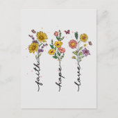 Faith-Hope-Love Briefkaart (Voorkant)