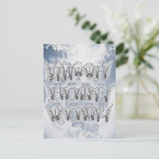 Faith, Hope & Love Briefkaart (Staand voorkant)