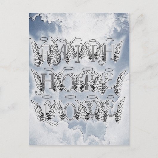 Faith, Hope & Love Briefkaart (Voorkant)