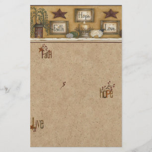 Faith Hope Love Briefpapier