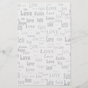 Faith Hope Love Briefpapier