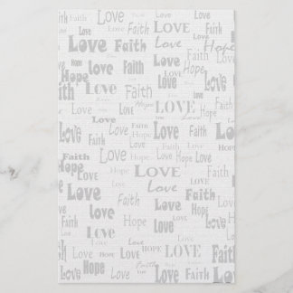 Faith Hope Love Briefpapier