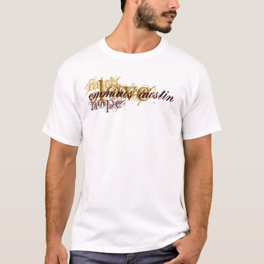 Faith, Hope, Love - Brown T-shirt (Voorkant)