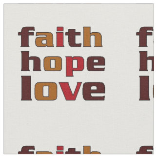 Faith Hope Love Browns Stof