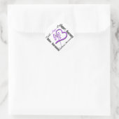 Faith Hope Love Butterfly - Epilepsy Awareness Ronde Sticker (Tas)