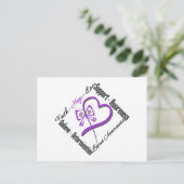 Faith Hope Love Butterfly - Lupus Awareness Briefkaart (Staand voorkant)