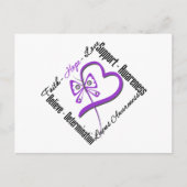 Faith Hope Love Butterfly - Lupus Awareness Briefkaart (Voorkant)