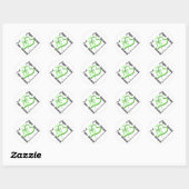 Faith Hope Love Butterfly - Lyme Disease Ronde Sticker (Vel)