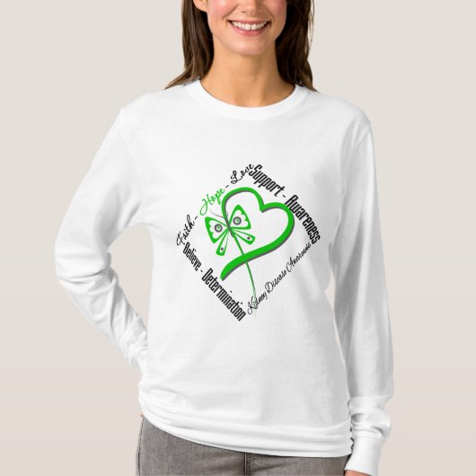 Faith Hope Love Butterfly - Nierziekte T-shirt (Voorkant)