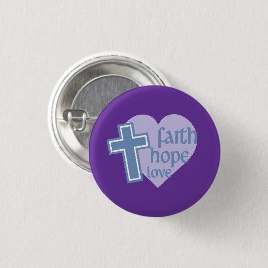 Faith Hope Love Button (Voorkant /achterkant)