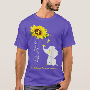 Faith Hope Love Child Cancer Awareness 1651 T-shirt