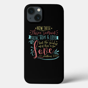 Faith Hope Love Christelijk Scripting Lettering Case-Mate iPhone Case