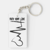 Faith Hope Love Christelijk Sleutelhanger (achterkant)