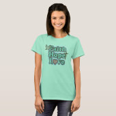 Faith Hope Love Christelijk T-shirt (Voorkant volledig)