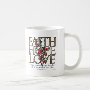 Faith Hope Love Christelijke Bijbel Verse Koffiemok