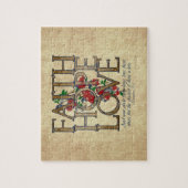 Faith Hope Love Christelijke Bijbel Verse Legpuzzel (Verticaal)