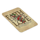 Faith Hope Love Christelijke Bijbel Verse Magneet (Rechterzijde)