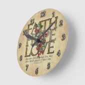 Faith Hope Love Christelijke Bijbel Verse Ronde Klok (Hoek)