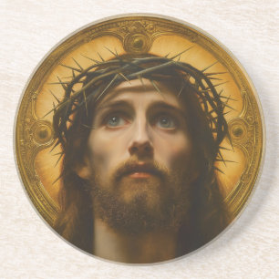 Faith Hope Love Christelijke gave van Jezus Chri Zandsteen Onderzetter