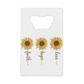 Faith Hope Love Creditkaart Flessenopener (Voorkant)