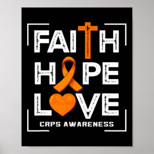 Faith Hope Love Crops Bewustzijn Poster