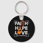 Faith Hope Love Crops Bewustzijn Sleutelhanger (Voorkant)