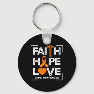 Faith Hope Love Crops Bewustzijn Sleutelhanger