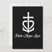 Faith Hope Love Cross Anchor Heart Jesus Save The Date (Voorkant)
