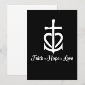 Faith Hope Love Cross Anchor Heart Jesus Save The Date (Voorkant / Achterkant)