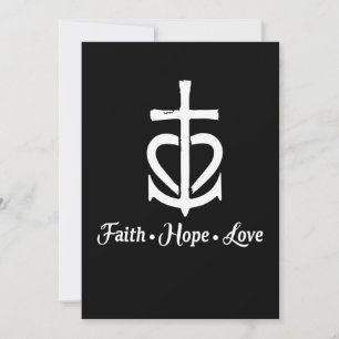 Faith Hope Love Cross Anchor Heart Jesus Save The Date