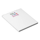 Faith Hope Love Cross Heart Notitieblok (Schuin)