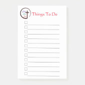 Faith Hope Love Cross Post-it Notes (Voorkant)