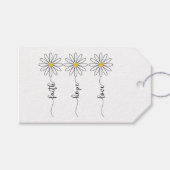 Faith Hope Love Daisies Cadeaulabel (Voorkant (Horizontaal))
