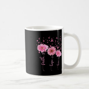 Faith Hope Love Daisy Pink Ribbon Breast Cancer Aw Koffiemok