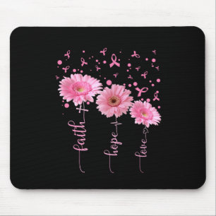 Faith Hope Love Daisy Pink Ribbon Breast Cancer Aw Muismat