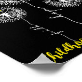 Faith Hope Love Dandelion Childhood Cancer Awarene Poster (Hoek)