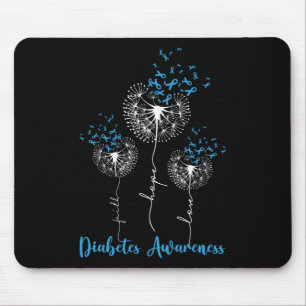 Faith Hope Love Dandelion Flower Diabetes Awarenes Muismat