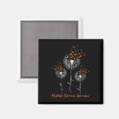 Faith Hope Love Dandelion Multiple Sclerosis Aware Magneet (Voorkant / Achterkant)