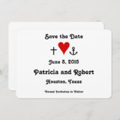 Faith Hope Love | Datum opslaan Save The Date (Voorkant / Achterkant)