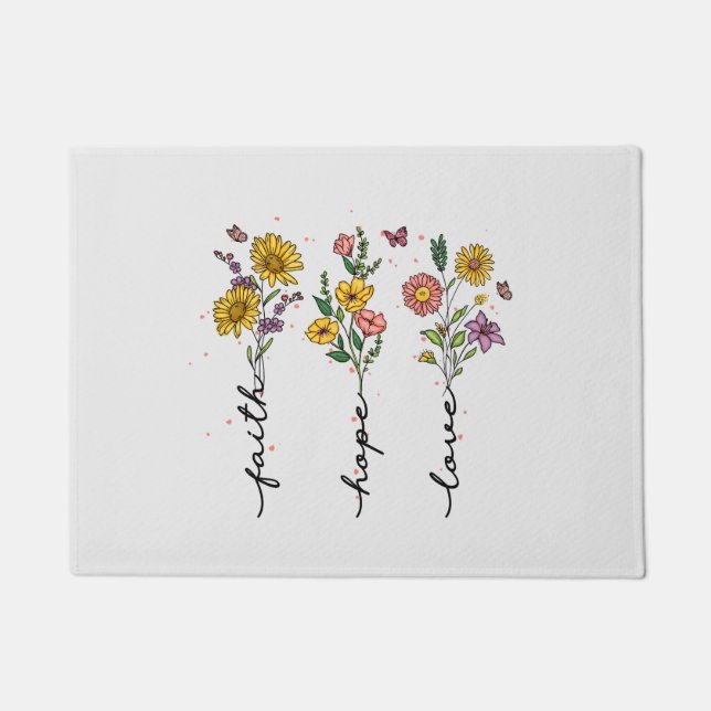 Faith-Hope-Love Deurmat (Voorkant)