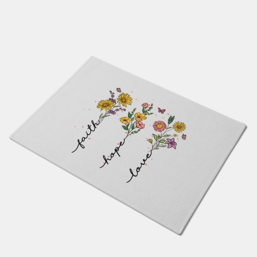 Faith-Hope-Love Deurmat (Schuin)