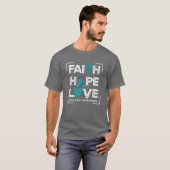 Faith Hope Love Dissociative Identity Disorder T-shirt (Voorkant volledig)