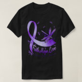 Faith Hope Love Domestic Violence Awareness Dragon T-shirt (Design voorkant)