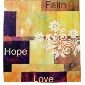 Faith Hope Love Douchegordijn (Voorkant)